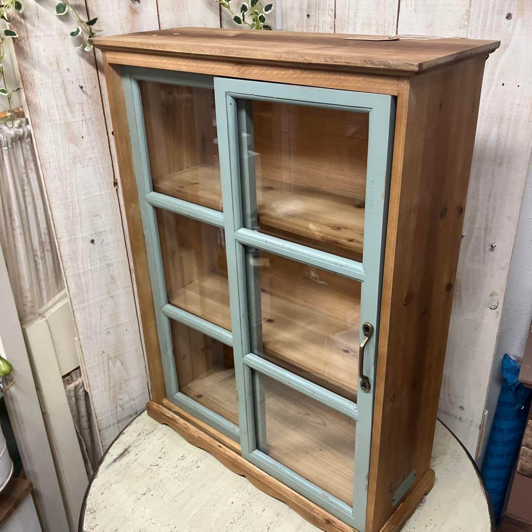 再入荷 グランシュマン　木製ガラス扉収納キャビネット