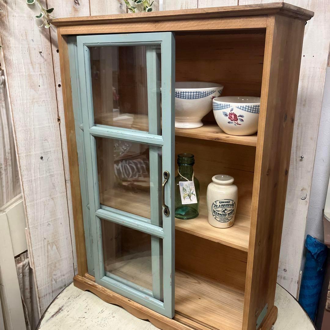 再入荷 グランシュマン　木製ガラス扉収納キャビネット