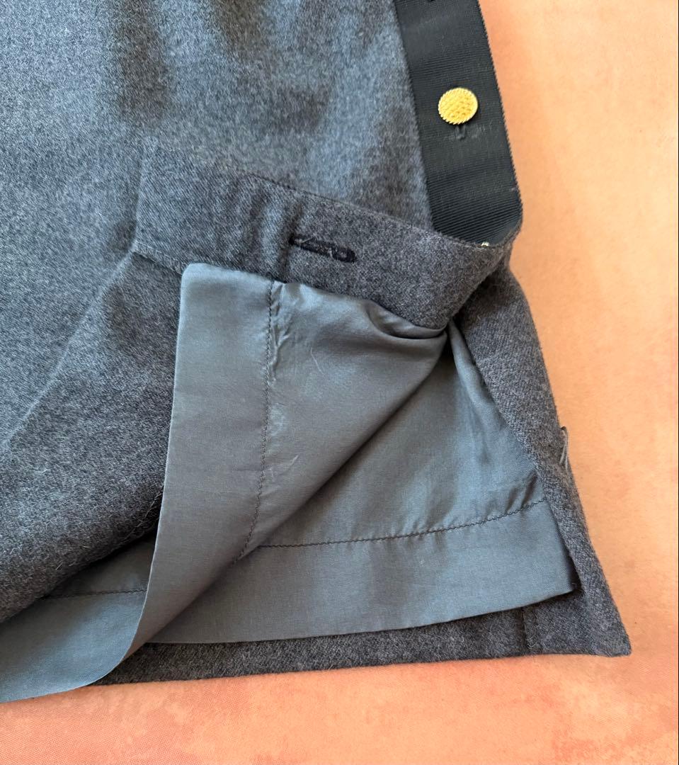 CHANEL シャネル　スカート　グレー　ブラック　カシミア