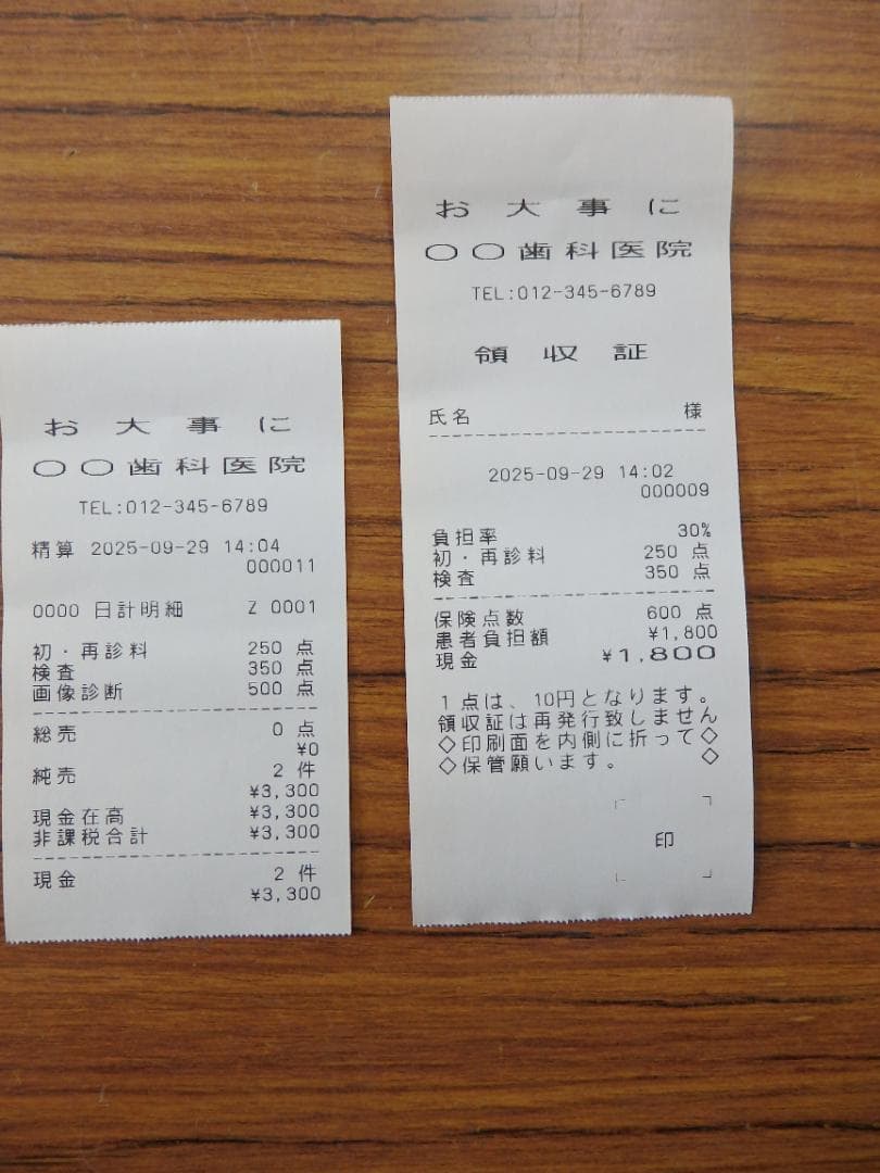 9290 CASIO TE-300-MED 医療用レジスター 歯科 医科 調剤