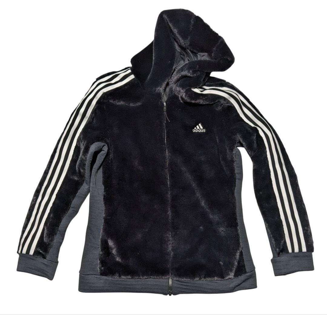 adidasgolfスリーストライプスフリースセットアップ+タイツセット L