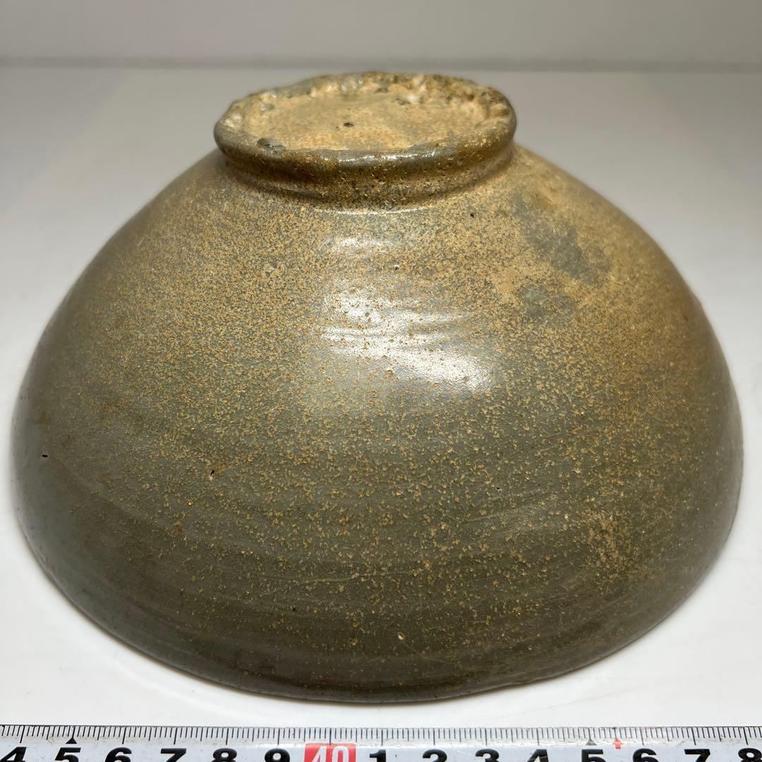 高麗青磁　大鉢　木箱付　直径約20.5㎝ 東Y7-0527①