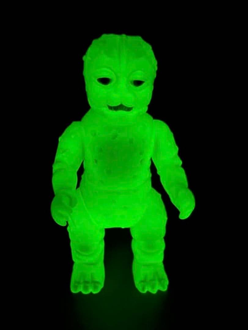 ■ブルマァク ミニラ 蓄光 ソフビ / レア緑