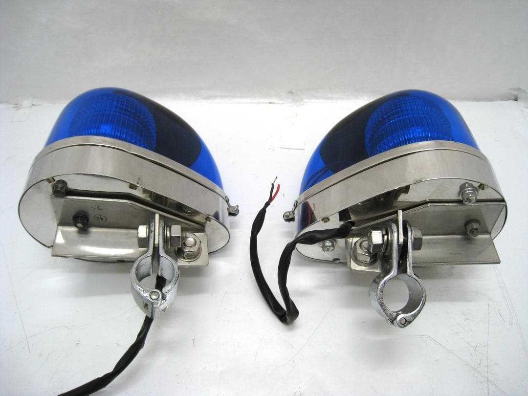 小糸製作所　パトライト フラッシュライト 青 12V 防眩 旧車 バイク