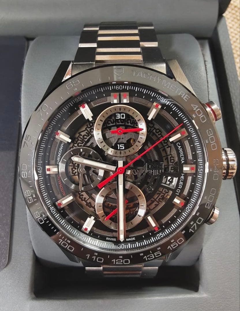Jackie　極美品　タグホイヤー　カレラ クロノグラフ　CAR201V