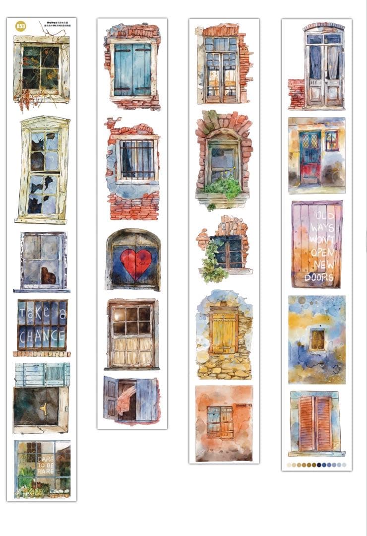 ⭐️SALE⭐️DingDing《扉间物语》海外マスキングテープ 【2732】