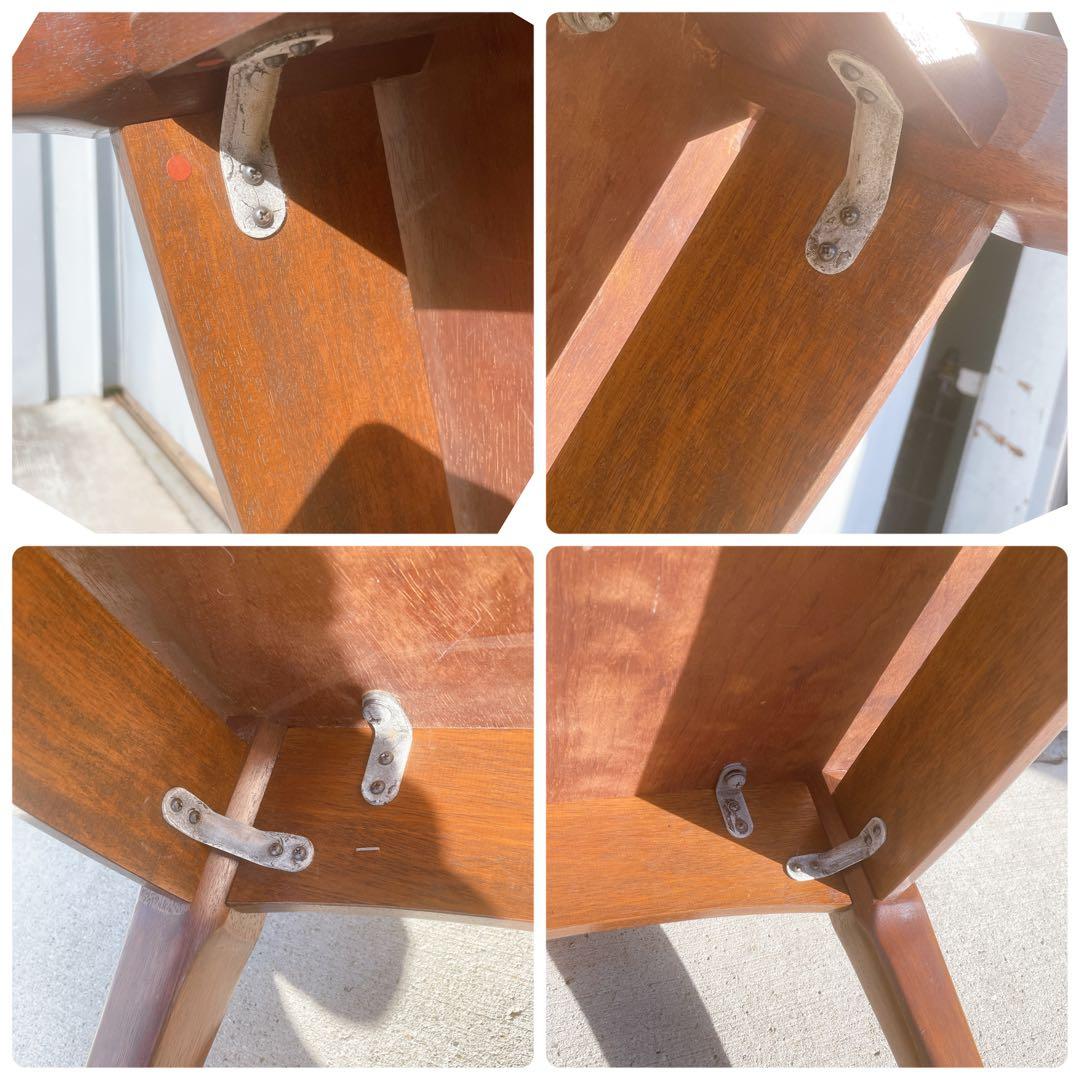 【美品】maruni マルニ アンティーク 猫脚ダイニングテーブル 昭和レトロ