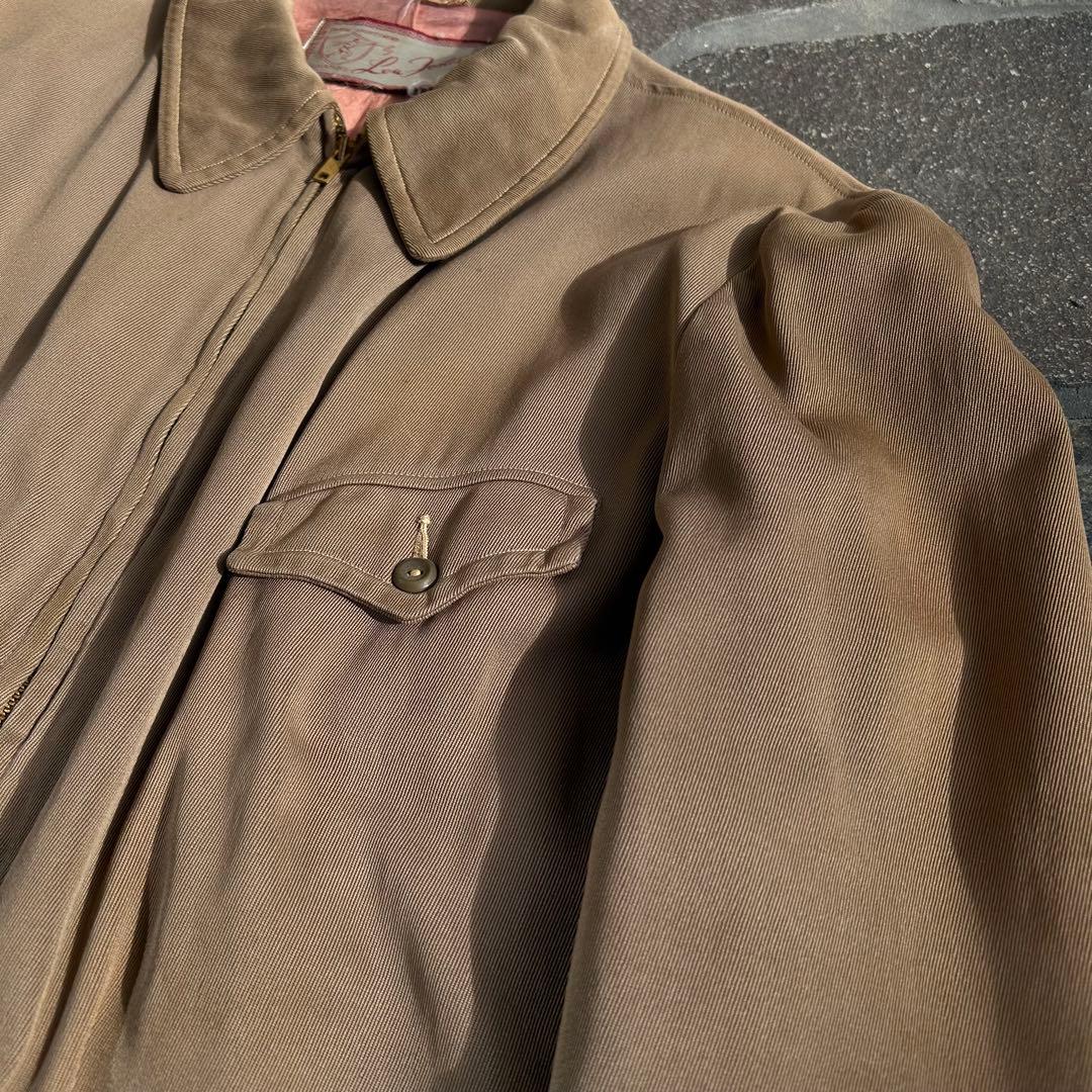 1950s-1960s レーヨンギャバジン　スポーツjkt vintage