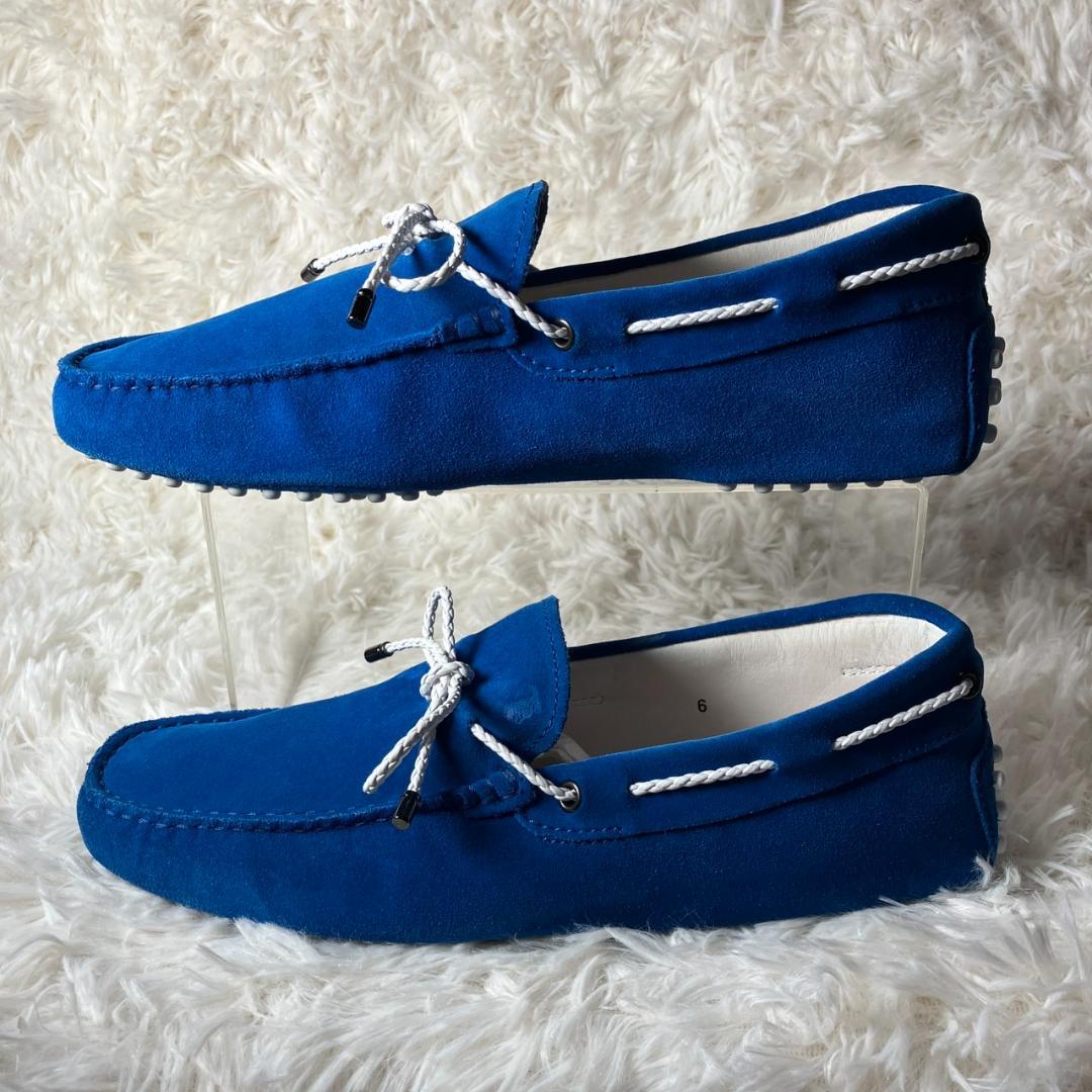 極美品 TODS トッズ ゴンミーニ レザー モカシン ドライビングシューズ 6