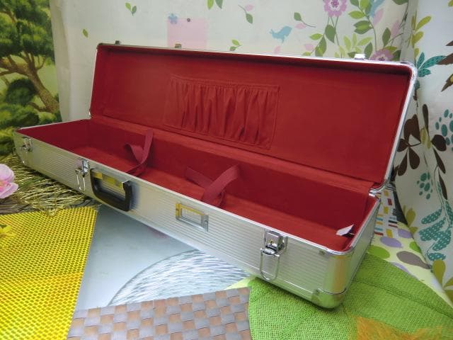 新品未使用(送料無料)13.000円　沖縄三線専用　二丁入アルミハードケース