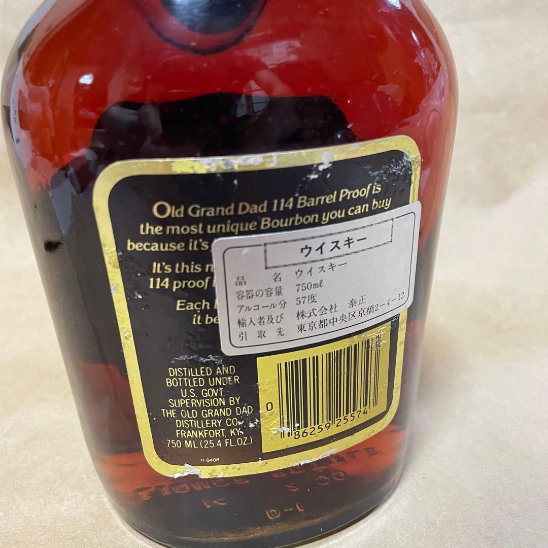 ウイスキー OLD GRAND DAD 114 BARREL PROOF