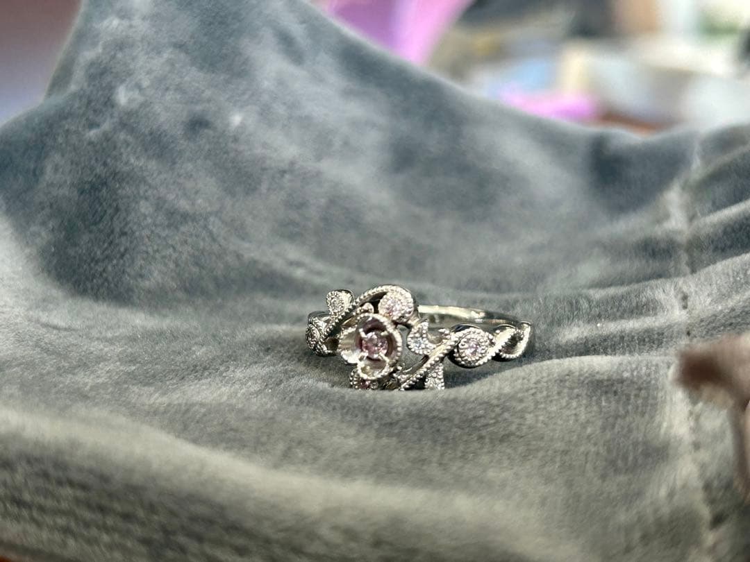 【最終値下げ】Pt900 ピンクダイヤモンドリング Fancy