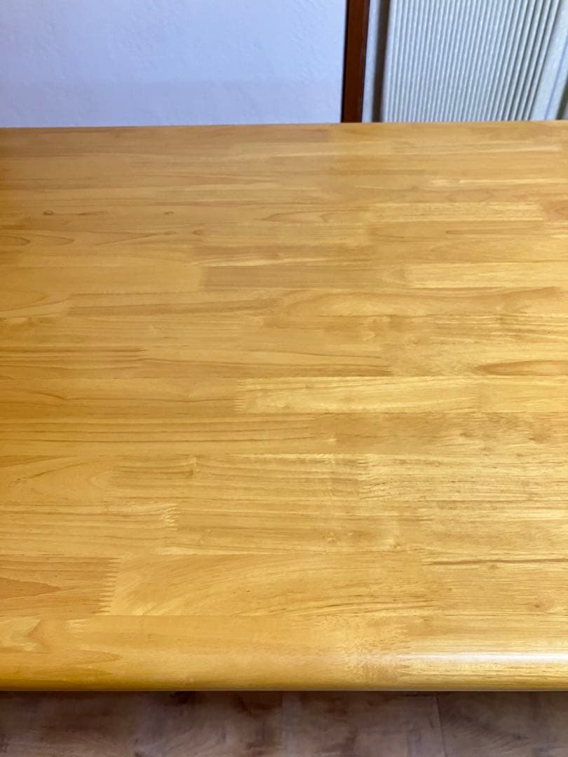 貞刈製作所　高齢者施設向け木製テーブル150cm長方形　4人掛け　テーブル　介護