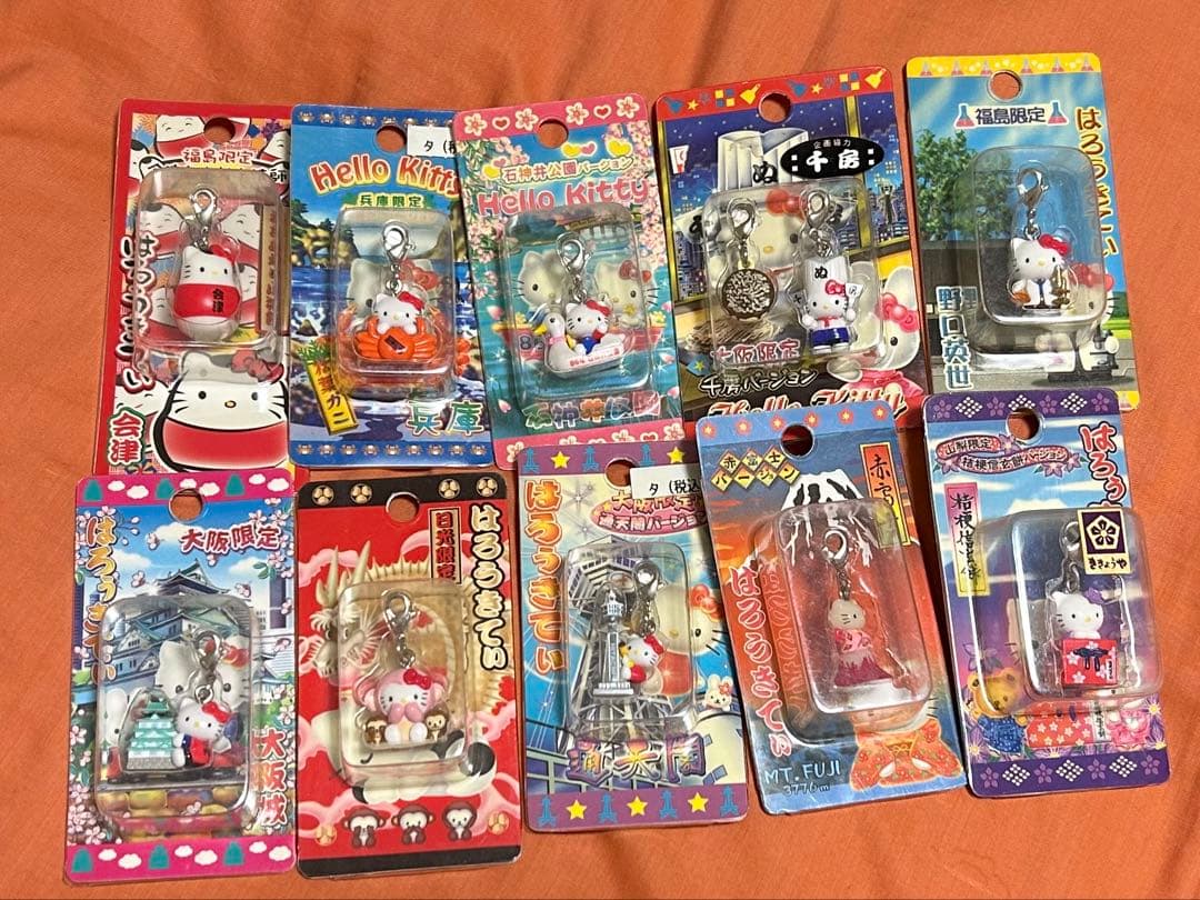 ご当地キティストラップ156点セット