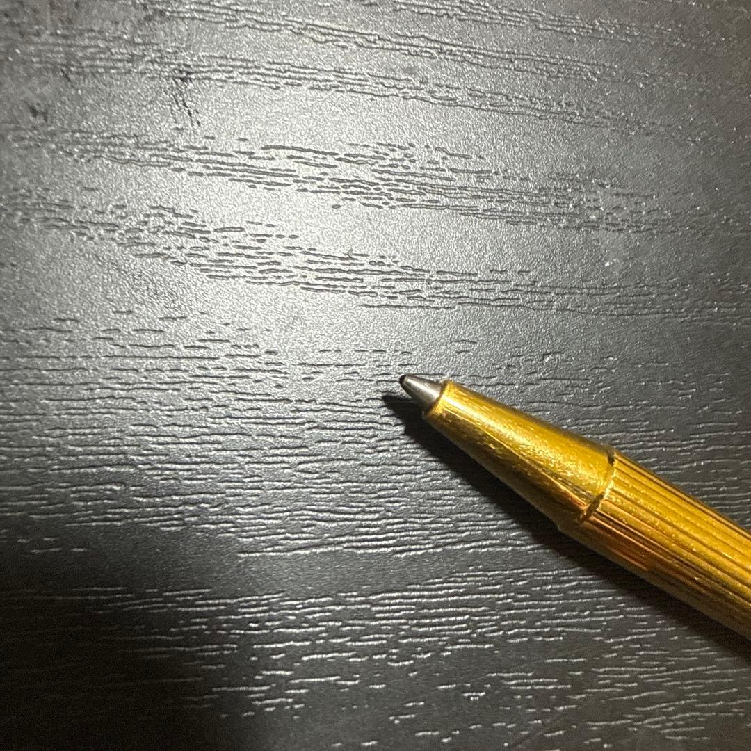 カルティエ　Cartier ツイスト式ボールペン　ゴールドカラー　筆記確認済み