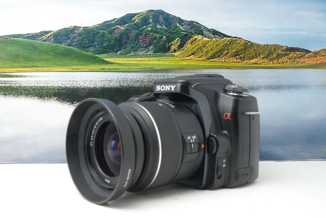 SONY α 100 ダブルズーム★初心者 おすすめ　一眼レフカメラ　すぐ使える