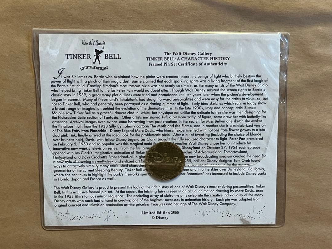 ティンカーベル　ピンバッジコレクション　希少　入手困難