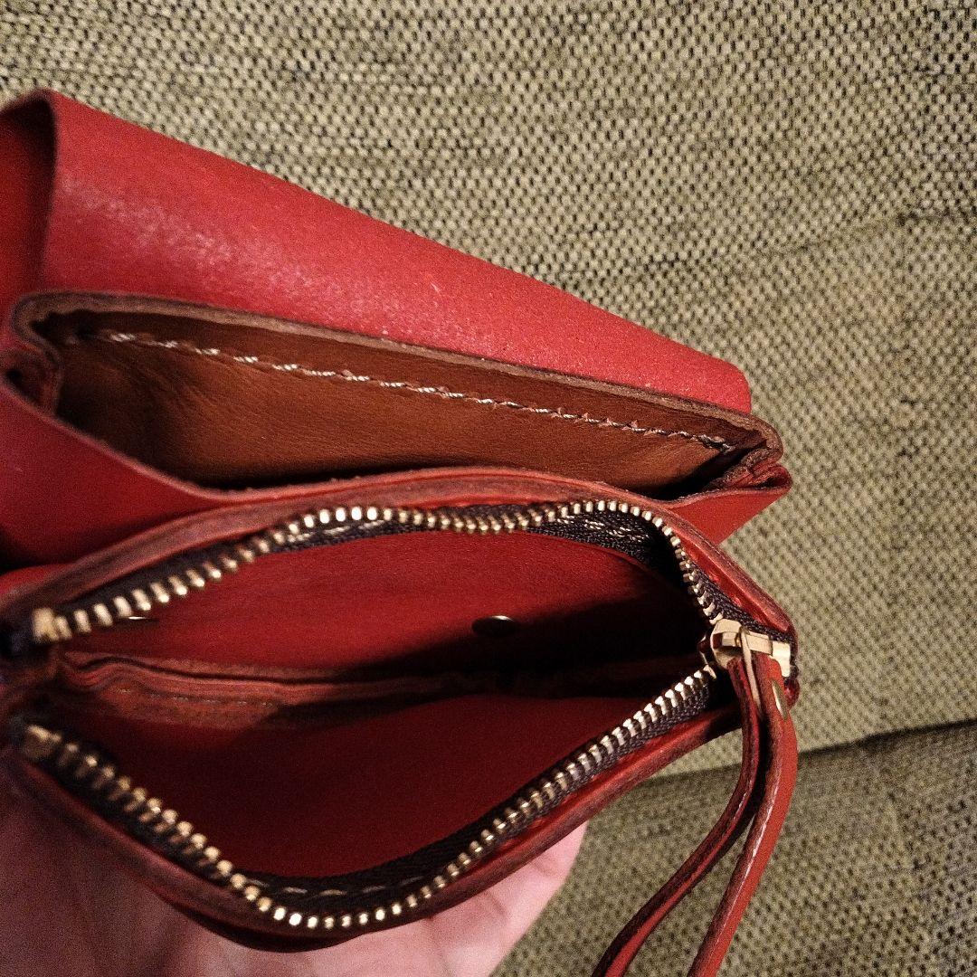 レザー 赤 ケース・小銭入れ
