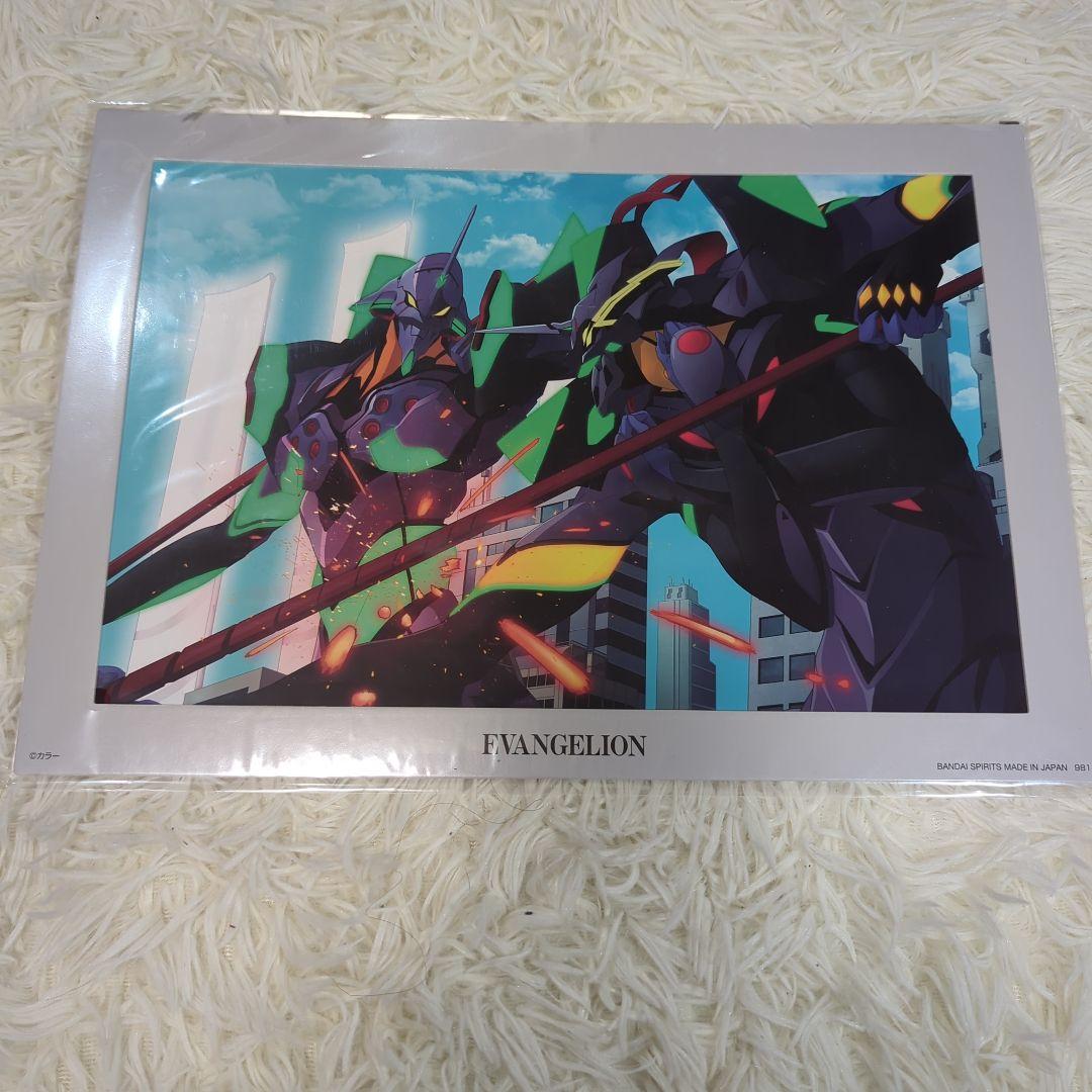 エヴァンゲリオン クリアファイル3枚、ビジュアルシート7枚、ビジュアルボード1枚