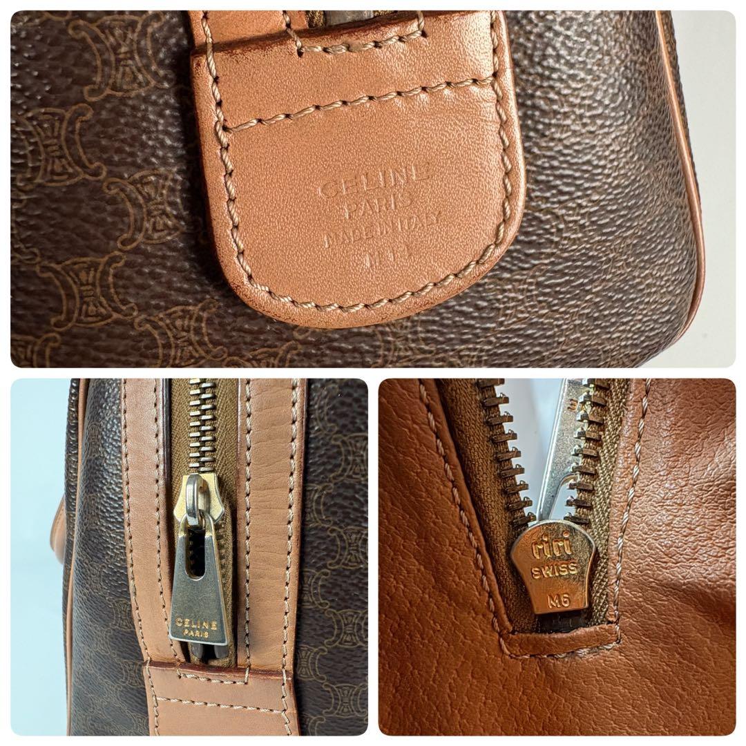 CELINE　ミニボストン　ハンドバッグ　マカダム ショルダー　2WAY　M13