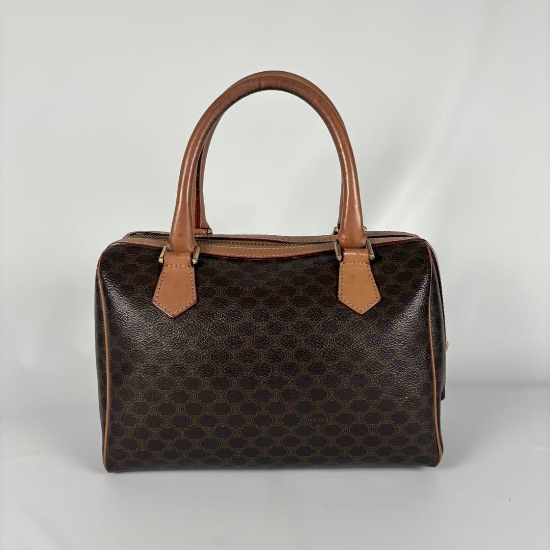 CELINE　ミニボストン　ハンドバッグ　マカダム ショルダー　2WAY　M13
