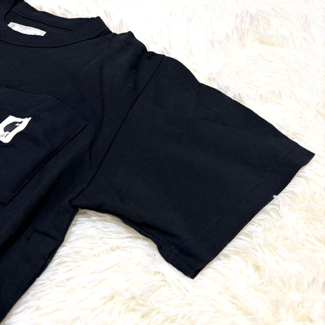 [カーハート コラボ] sacai WIP T-shirt Tシャツ 黒 XL