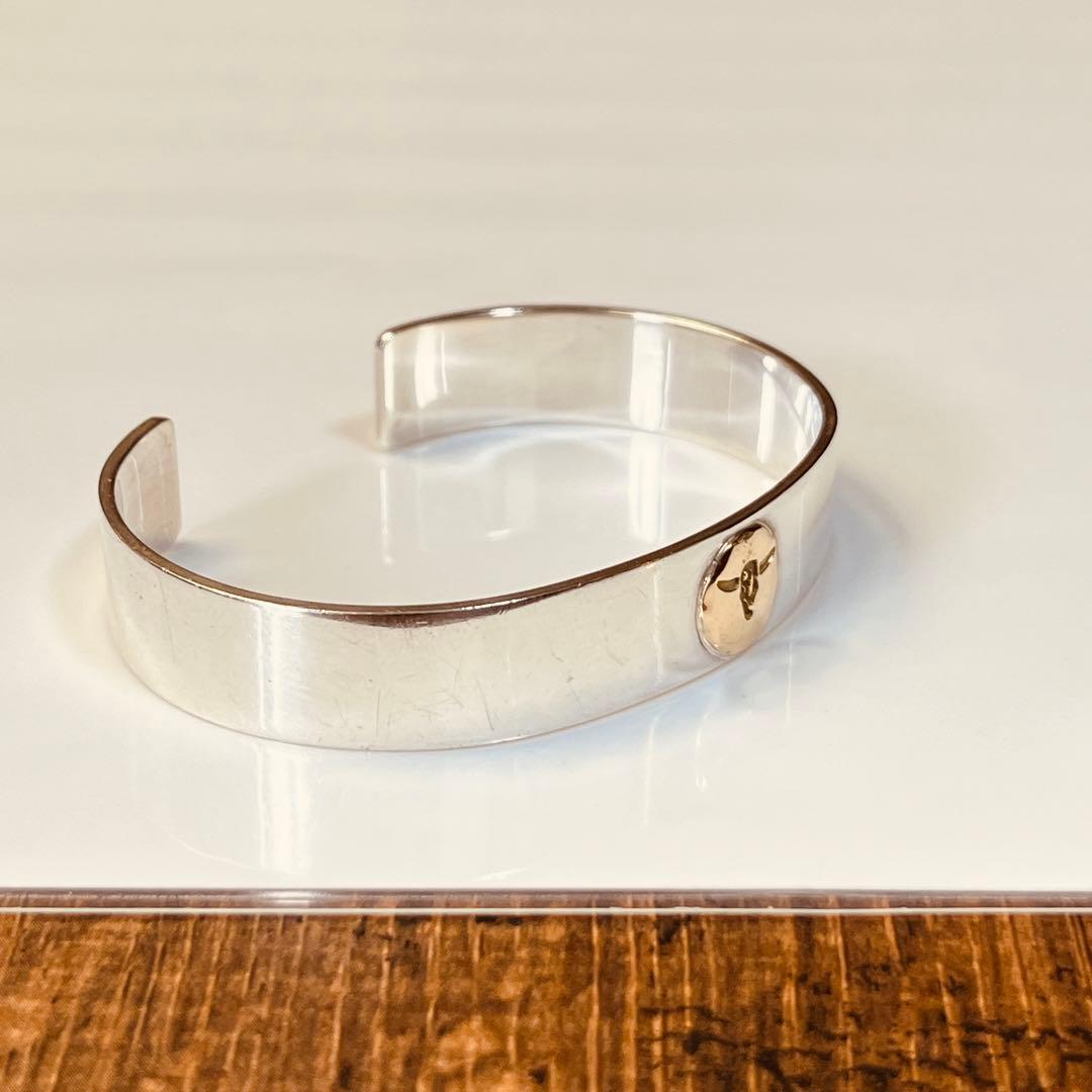 TADY&KING SV925 K18 平打ちバングルGPロングホーン