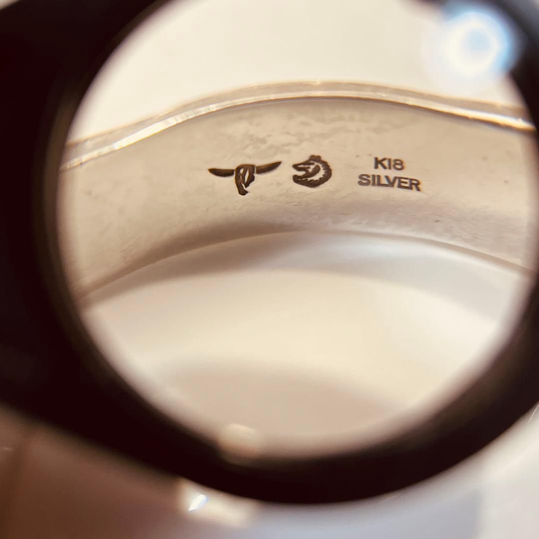 TADY&KING SV925 K18 平打ちバングルGPロングホーン