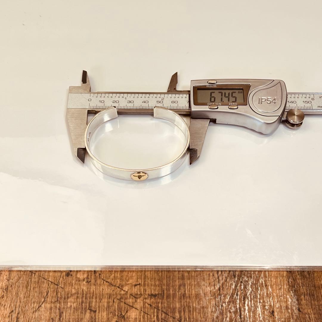 TADY&KING SV925 K18 平打ちバングルGPロングホーン