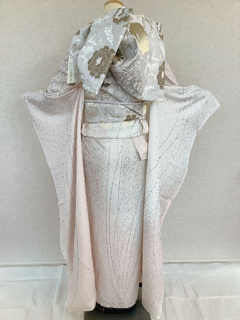 なつみみ　なつき振袖フルセット　ピンクと白　振袖フルセット