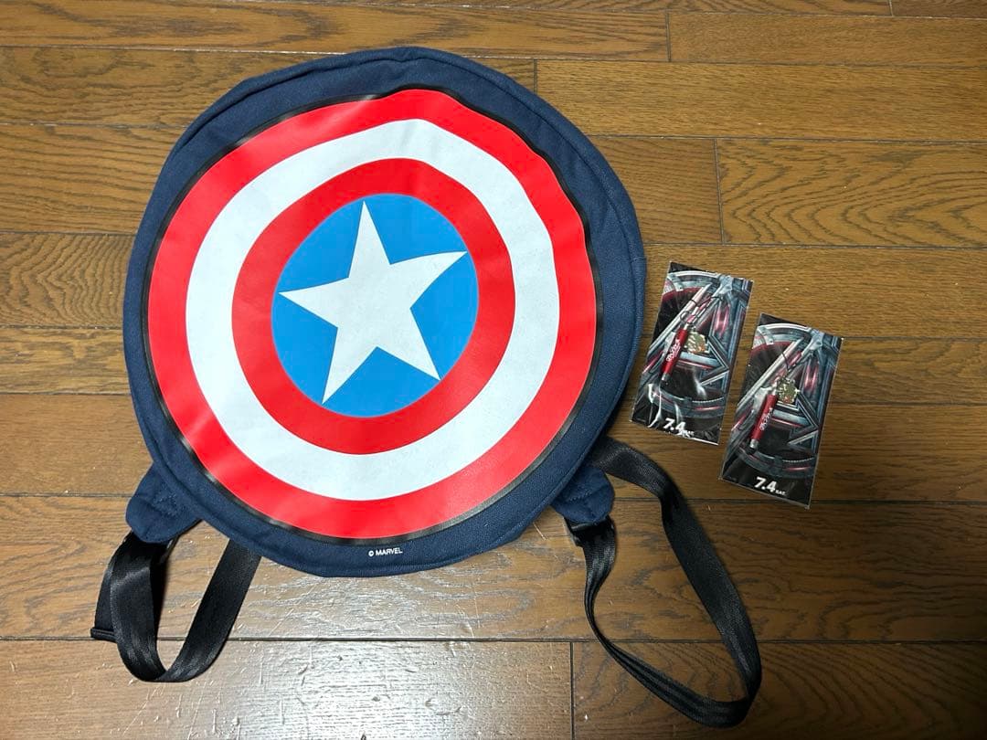 【おまけ付き‼️】【MARVEL】キャプテン・アメリカ盾リュック