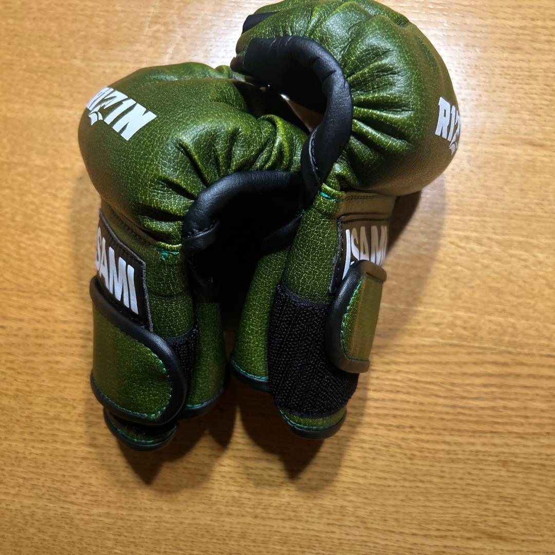 RIZIN ISAMI グリーン ボクシンググローブ Lサイズ