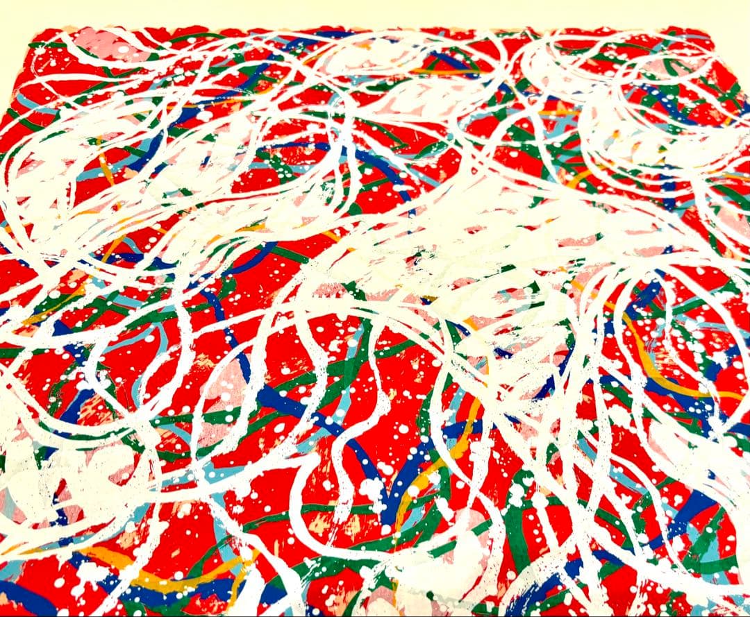 【真作】 高松次郎 アンドロメダ A-1 シルクスクリーン 1989年 サイン