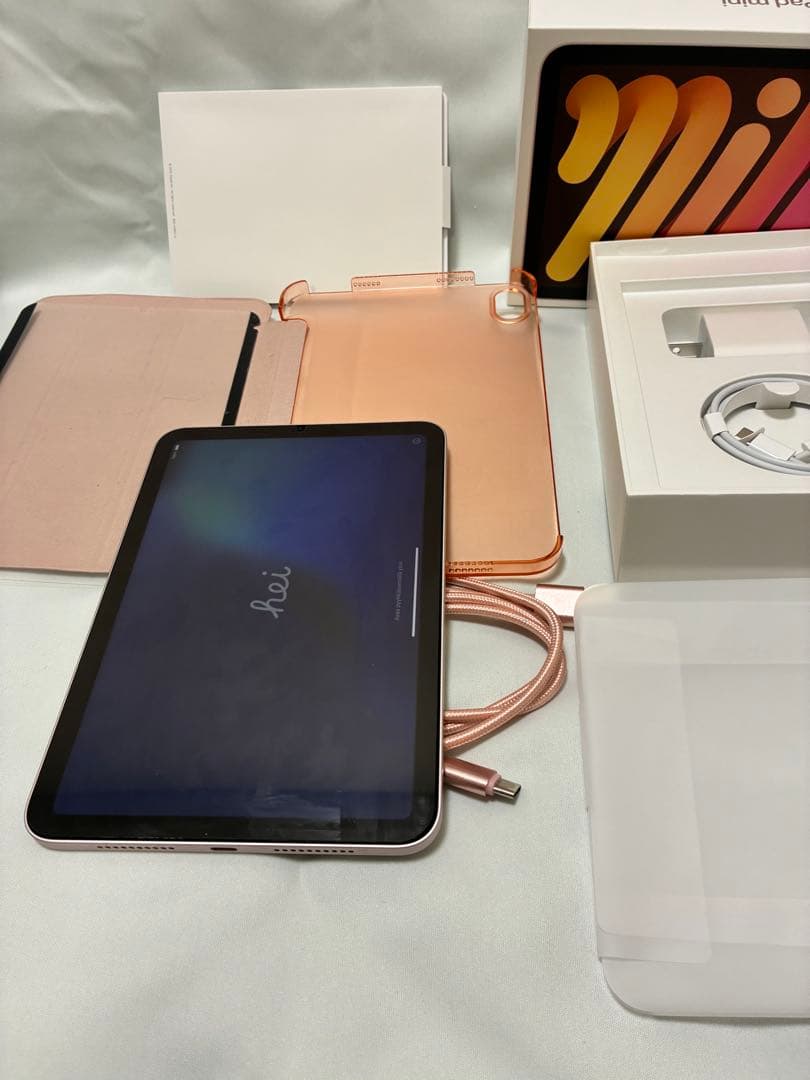 Apple iPad mini6 ピンク 256GB wi-fi 本体 ケース付