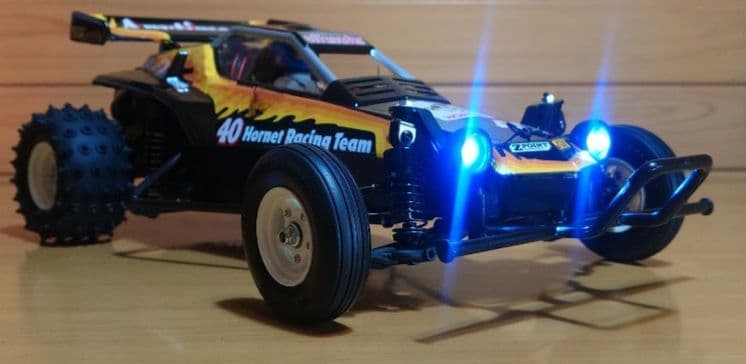 田宮RC LEDライト付ホーネットevo＆プロポバッテリー完成品セット