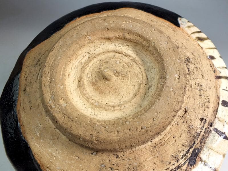 ☆ 野崎幻庵 作 自作黒茶碗 「新宿」 共箱 B4