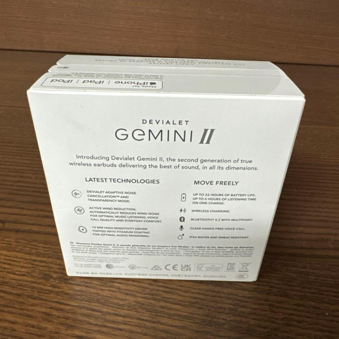 完全ワイヤレスイヤホン Gemini II ICONIC WHITE EL213