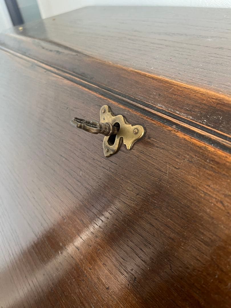 ダークブラウン ライティングビューロー