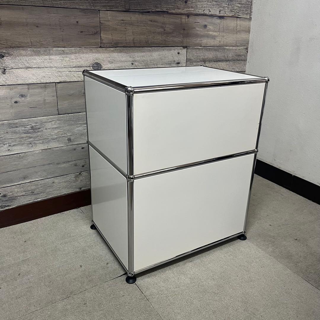 7/12迄限定販売 USM Haller １列２段ベッドサイドボード 色：白