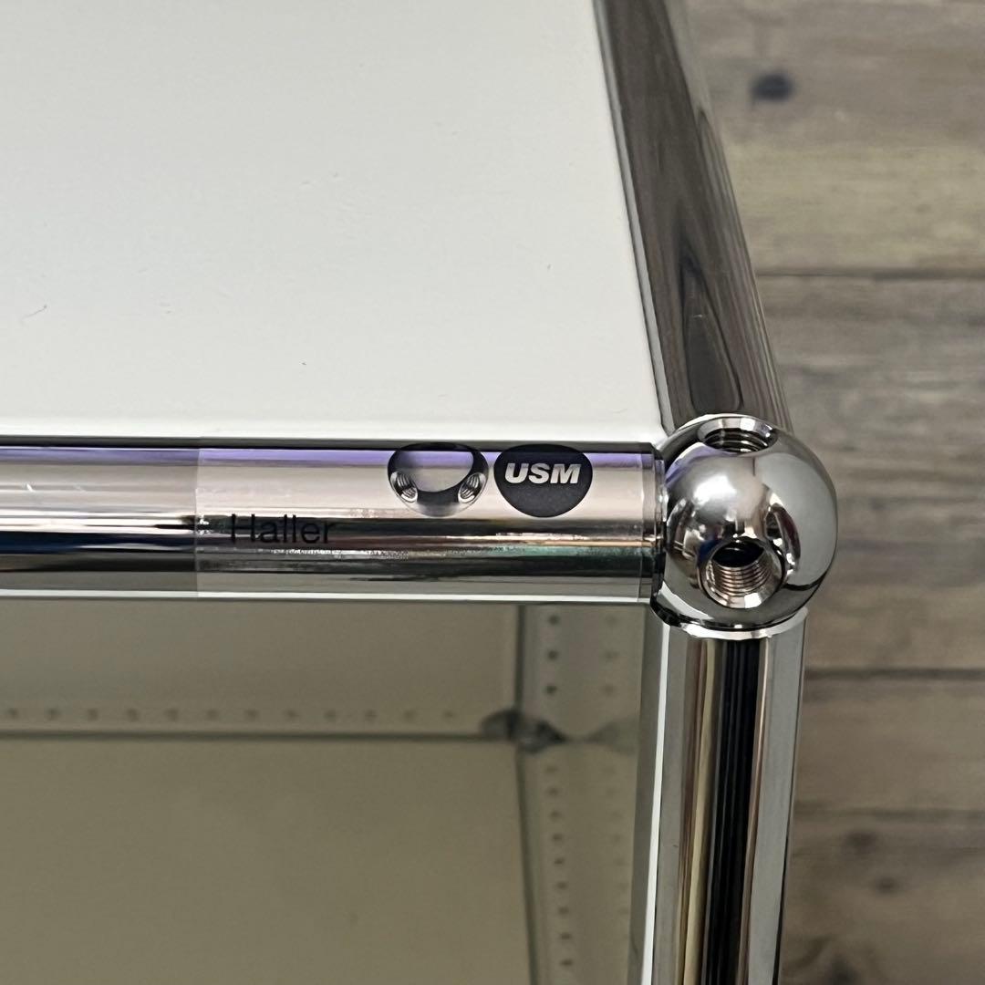 7/12迄限定販売 USM Haller １列２段ベッドサイドボード 色：白