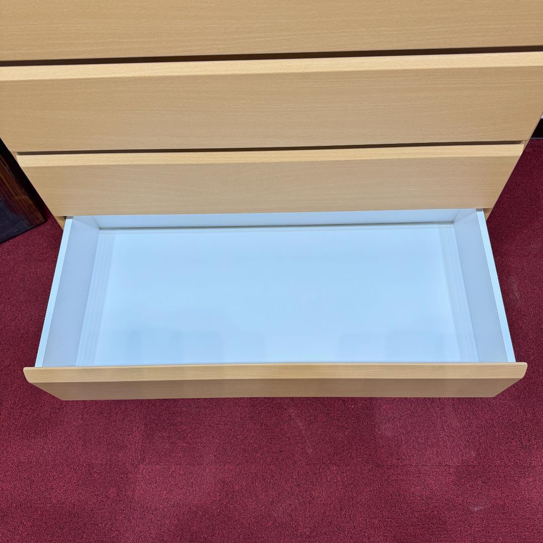 東京23区送料無料　大川家具ハイチェスト幅80㎝・タンス・収納・日本製