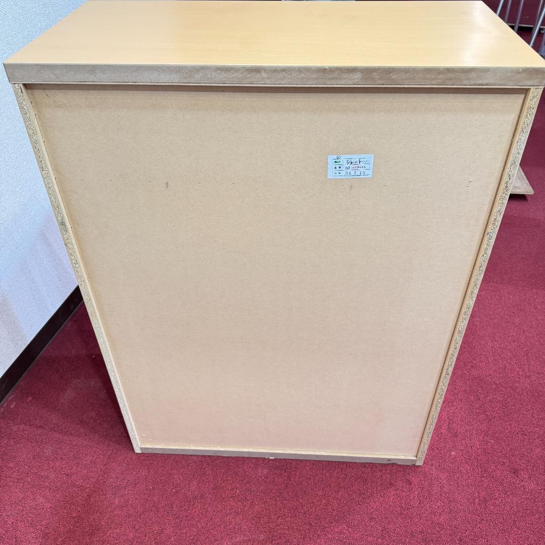 東京23区送料無料　大川家具ハイチェスト幅80㎝・タンス・収納・日本製