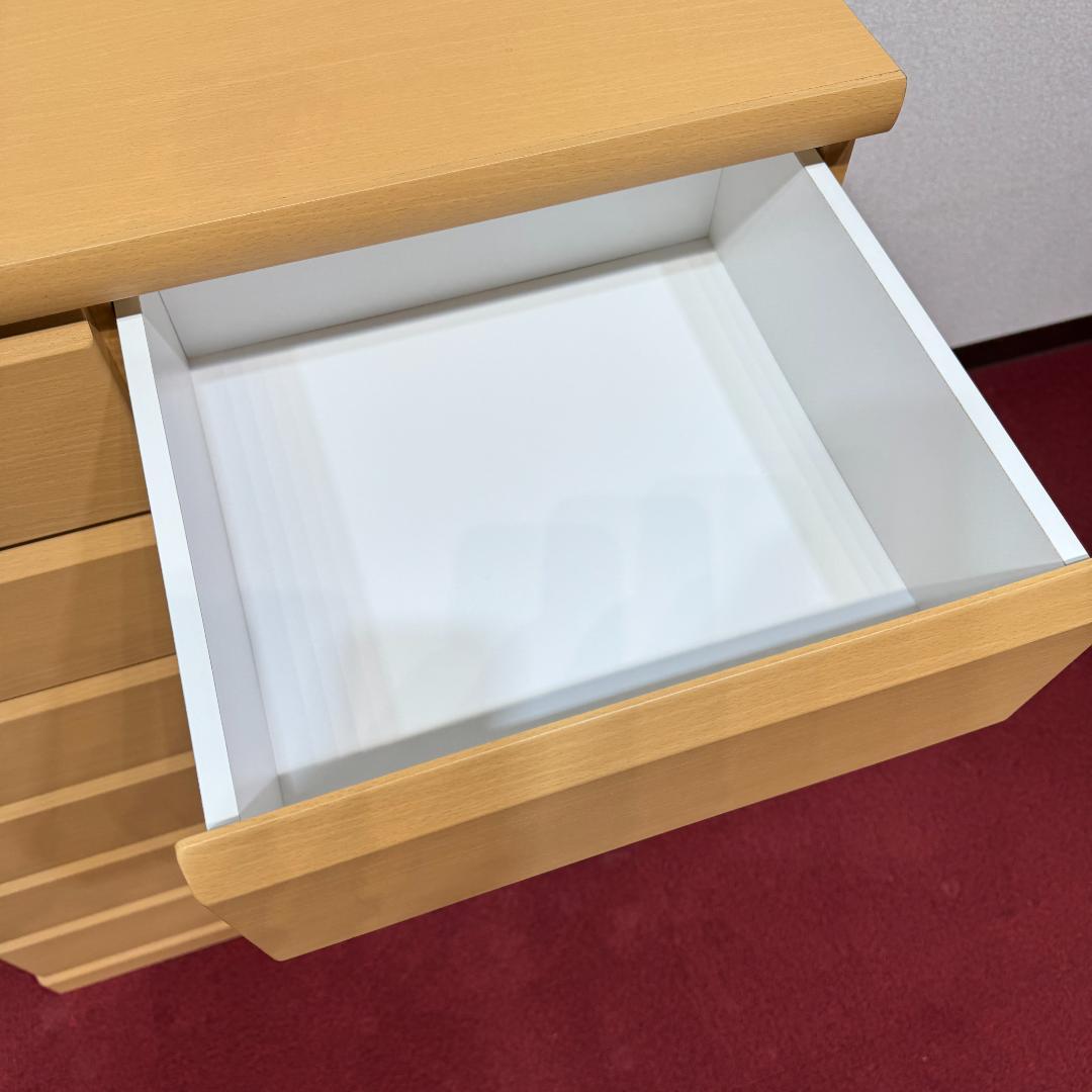 東京23区送料無料　大川家具ハイチェスト幅80㎝・タンス・収納・日本製