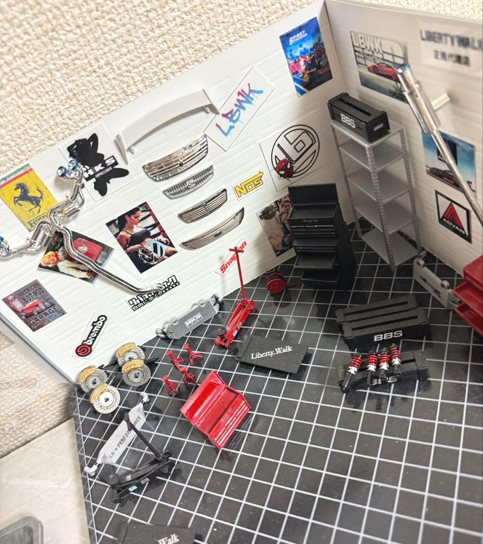 アオシマ フジミ 1/24 ガレージ ジオラマ