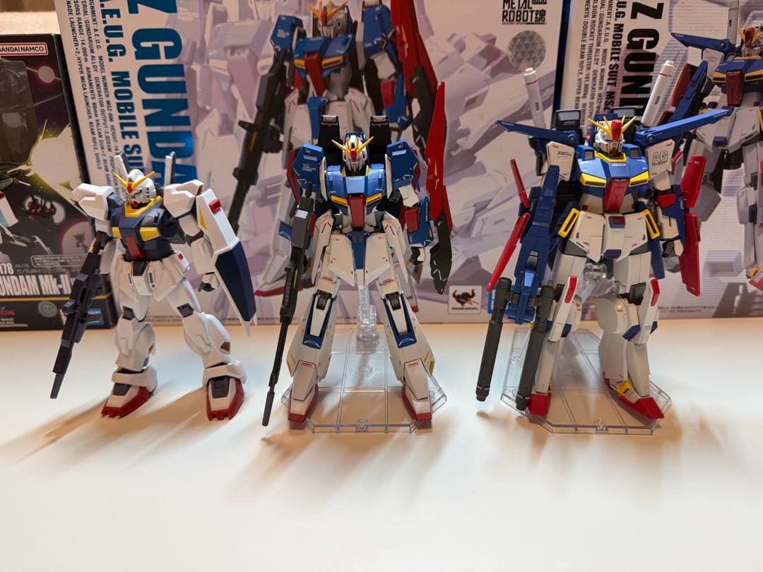 Robot魂Zガンダム　ZZガンダム　ガンダムMk-Ⅱセット