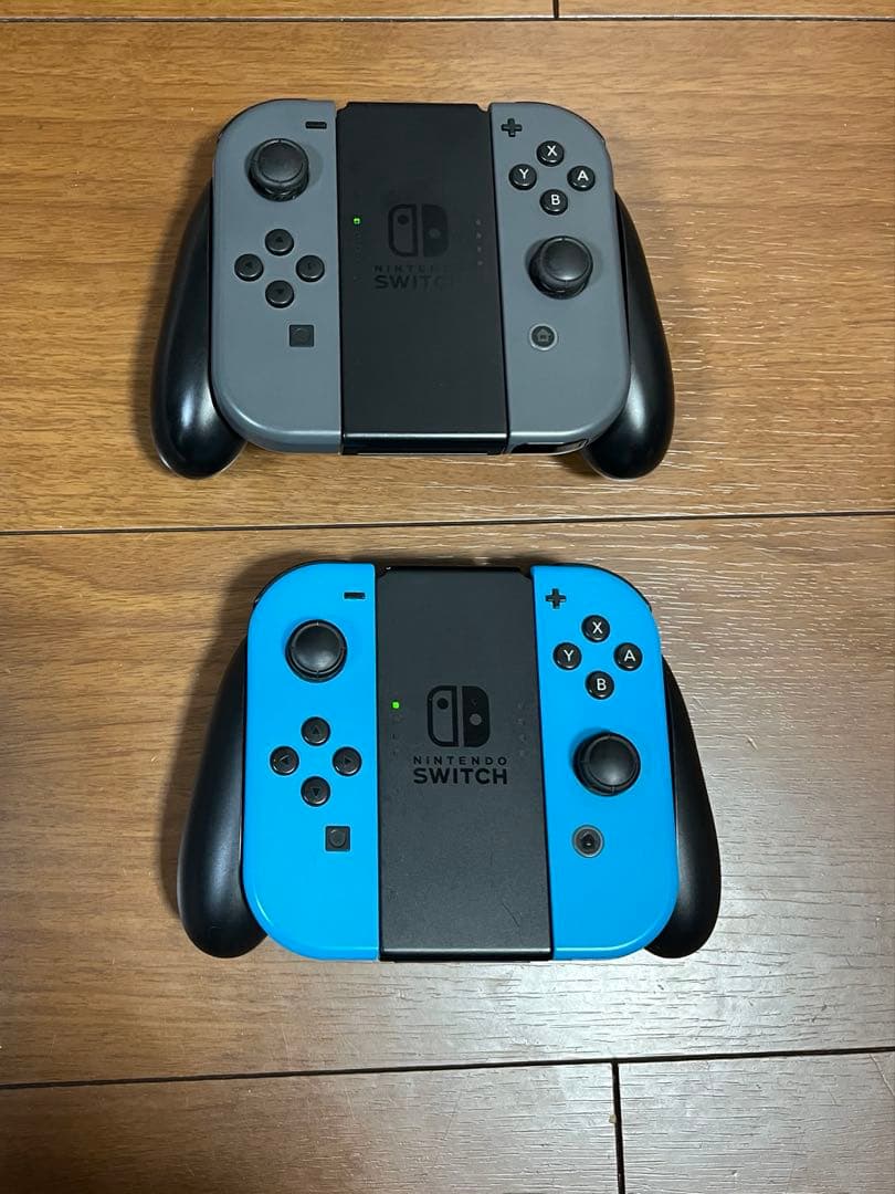Nintendo Switch 本体 グレー➕Joy-Conネオンブルー➕ケース