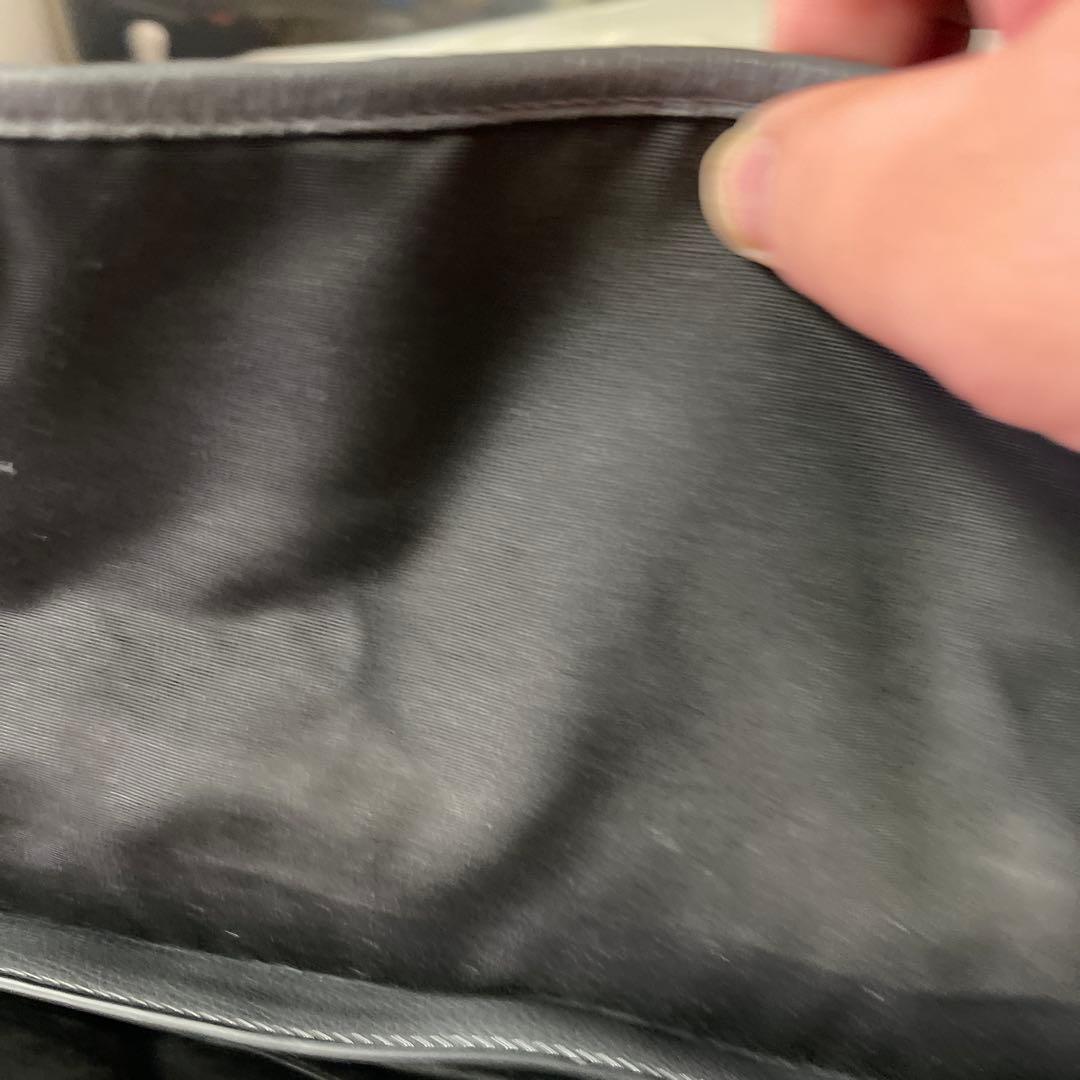 グレー レザー ビジネスバッグ