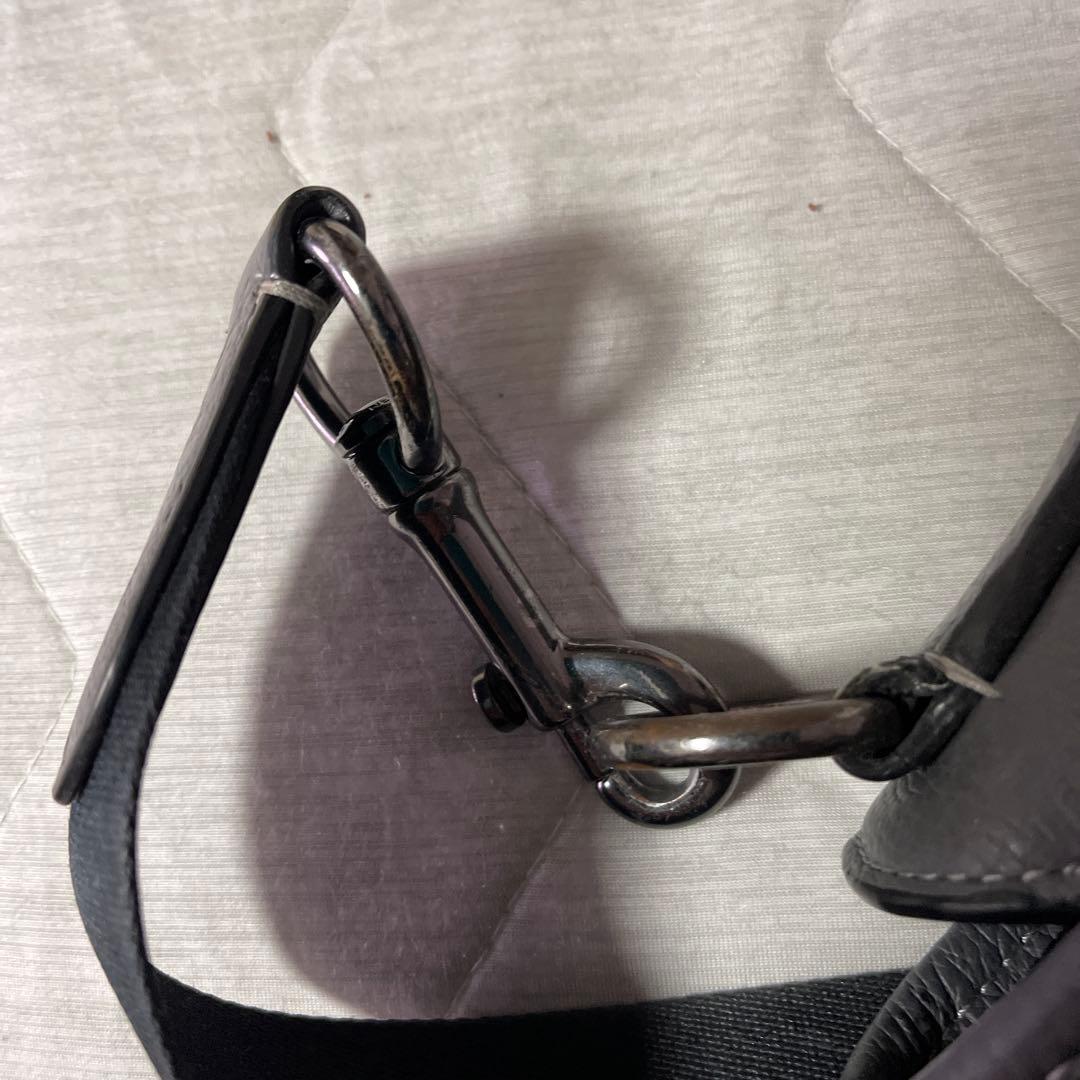 グレー レザー ビジネスバッグ