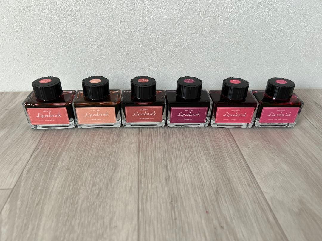 TACCIA 万年筆用インク 水性染料 リップカラーインク 6点