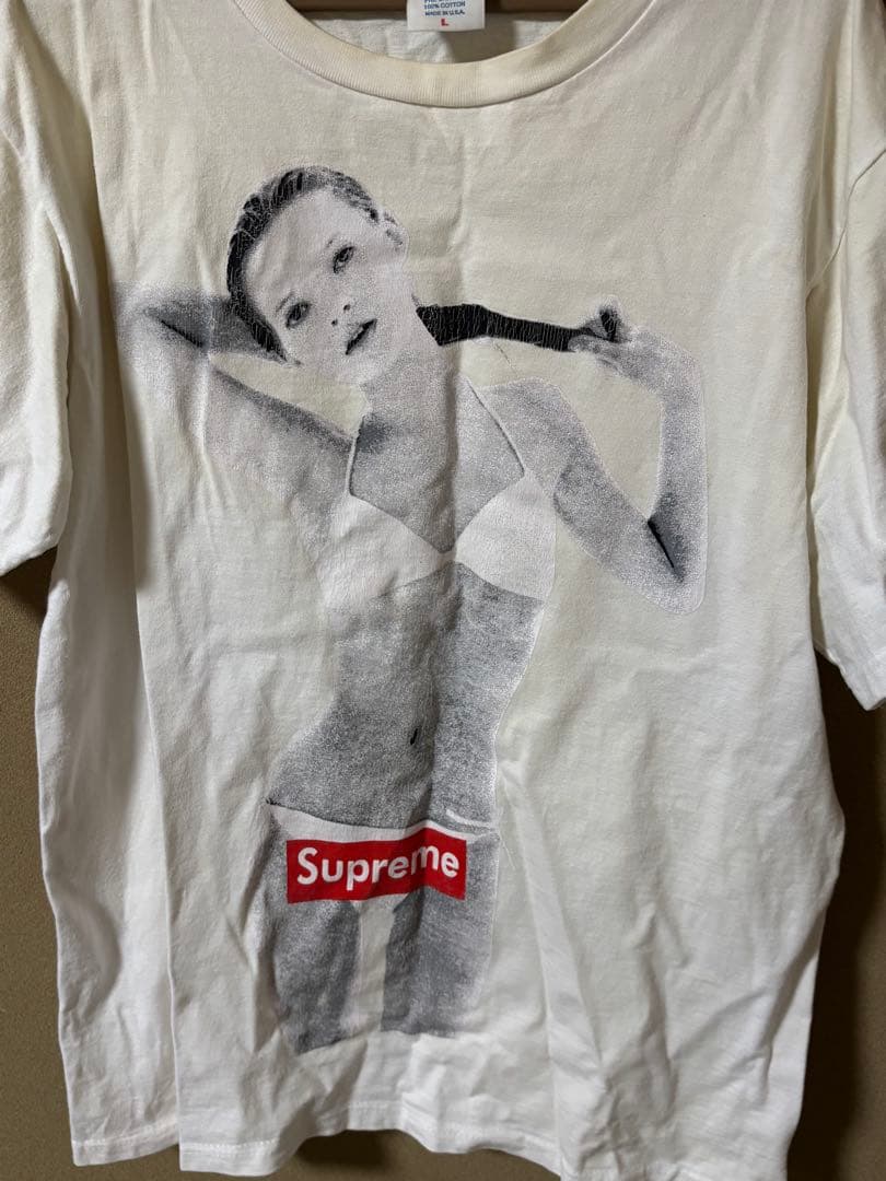 Supreme ケイト・モス Tシャツ L ホワイト 初期 名作 古着